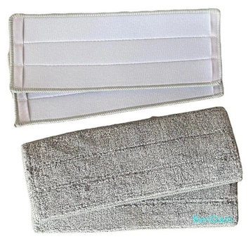Сменные насадки для швабры лентяйки Easy Mop из микрофибры 33.5*12.5 см 2 штуки