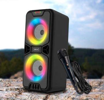 Bluetooth колонка портативна B86 USB/SD/Радио/RGB подсветка