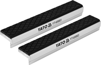 Мягкие сменные губки для тисков алюминий/резина 150х30х10мм YATO (YT-65003)