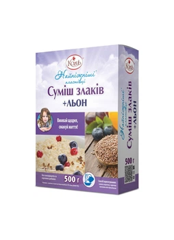 Суміш злаків Козуб Продукт «Найніжніші+льон» 500 г