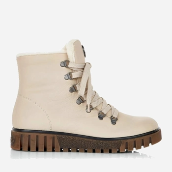 Жіночі зимові черевики високі RIEKER Y3433-60 38 Молочні (4059954140078)