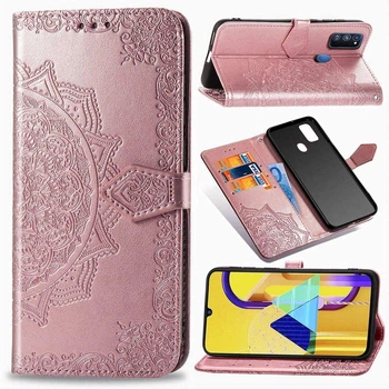Чехол Vintage для Samsung Galaxy M30s 2019 / M307F книжка кожа PU розовый
