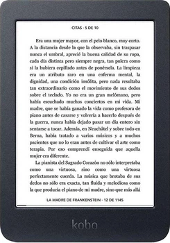 Електронна книга 6" Kobo Nia N306 8Gb Wi-Fi Чорна