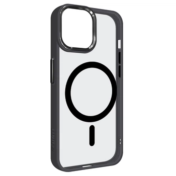 Чехол для Apple iPhone 13, Unit MagSafe, Черный, прозрачный, магсейф, противоударный, магнитный, панель-накладка с поддержкой MagSafe, с поддержкой беспроводной зарядки, TPU+PC, защита всего корпуса, ударостойкий, ArmorStandart (ARM66936)