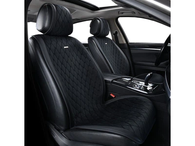 Накидки на передние сиденья премиум класса из велюра Beltex New York черные Black BX84150