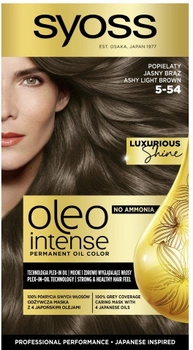 Фарба для волосся Syoss Oleo Intense перманентний колір з оліями 5-54 Попелясто-русявий (9000101705201)