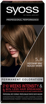 Фарба для волосся Syoss Permanent Coloration перманентний колір 5_8 Горіховий коричневий (9000100633345)