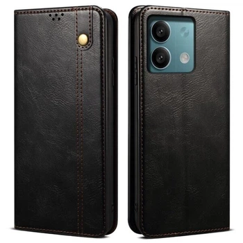 Чехол-книжка с кармашками UniCase Leather Wallet для Xiaomi Redmi Note 13 Pro 5G / Poco X6 - Black