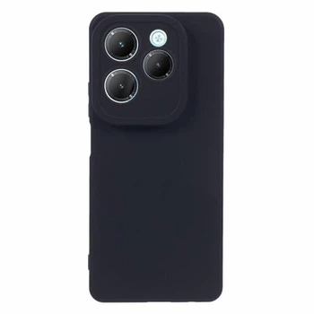 Силиконовый (TPU) чехол Deexe Matte Case для Infinix Hot 40 / 40 Pro - Black