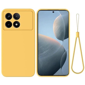 Силиконовый (TPU) чехол Deexe Silicone Case для Xiaomi Poco X6 Pro - Yellow