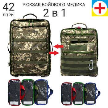 Рюкзак боевого медика RBM-6 піксель