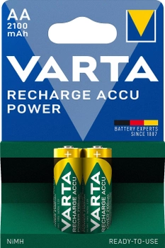 Акумулятор універсальний Varta Rechargeable Accu AA 2100 мАг BLI 2 Ni-MH (4008496550654)
