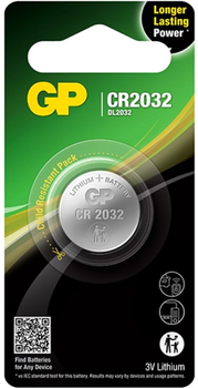 Батарейка GP Lithium Button Cell 3.0V CR2032-U1 (6479612)