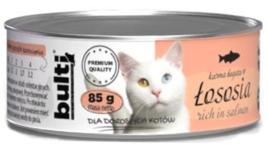 Вологий корм для котів Bulti Зі смаком лосося 85 г (5903802474107)