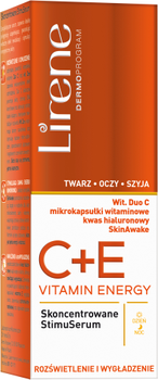 Сироватка для обличчя Lirene C + E Vitamin Energy 30 мл (5900717729711)
