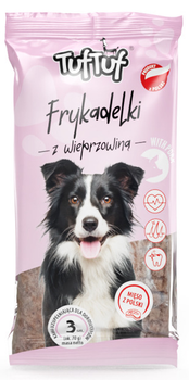 Ласощі у вигляді печива для собак TufTuf Frykadelki зі свининою 3 шт (5905342250272)