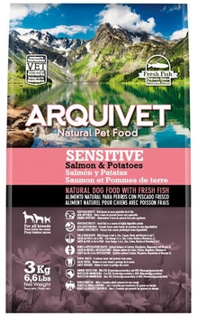 Sucha karma Arquivet Sensitive losos z ziemniakami 3 kg (8435117810136)