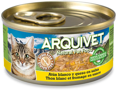 Вологий корм Arquivet Cat зі смаком тунця та сиру 80 г (8435117879966)