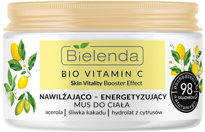 Мус для тіла Bielenda Bio Vitamin C зволожує і заряджає енергією 250 г (5902169046163)