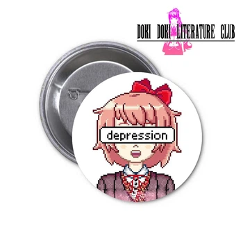 Значок Doki Doki Literature Club Литературный клуб Доки Доки DDLC #19