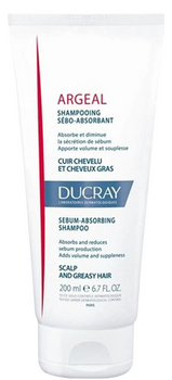 Шампунь Ducray Argeal себоабсорбуючий для жирного волосся для частого застосування 200 мл (3282770110111)