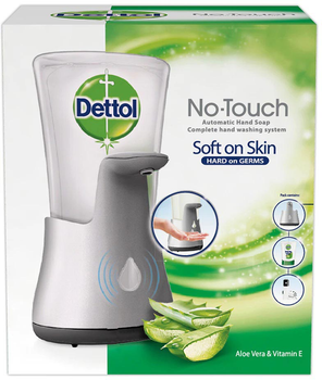 Aplikator mydła Dettol bezdotykowy w płynie z mydłem aloes i witamina E 250 ml (5997321780351)