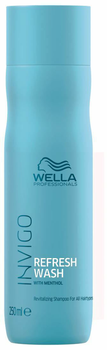 Szampon Wella Professionals Invigo Refresh Wash Revitalizing Shampoo odświeżający do włosów z mentolem 250 ml (8005610642673)