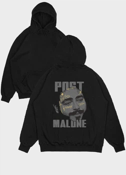 Чоловіче худі MODNO з принтом Hip-Hop/Post Malone S Чорний (HD004-7-BL-004-1-150)