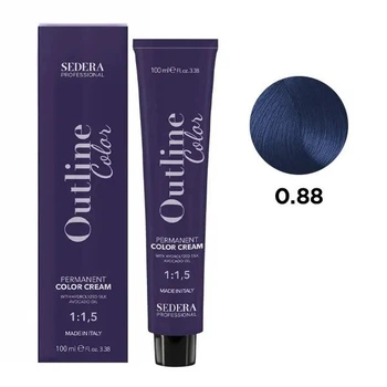 Крем-краска для волос SEDERA OUTLINE COLOR SEDERA Professional 0.88 корректор синий 100 мл
