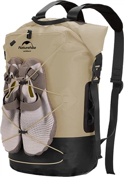 Рюкзак Naturehike NH21FSB04 водонепроницаемый 40 л Желтый (6927595788257)