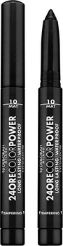 Тени-карандаш для век Deborah 24Ore Color Power Waterproof водостойкие 10 Mat Black 1.4 г (8009518023633)