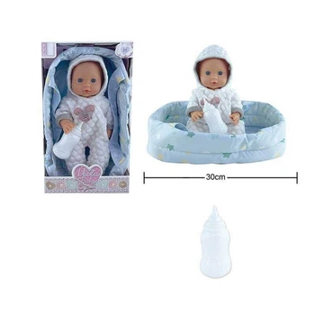 Пупс з кроваткою та пляшкою висота 45 см YL2330E-I A-Toys (YL2330E-I)