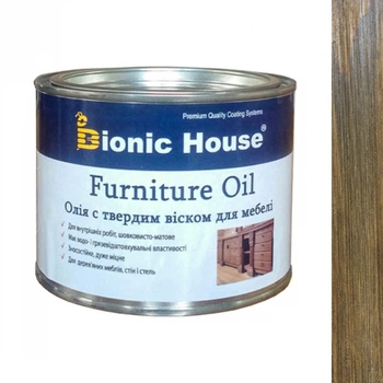 Масло для мебели Furniture oil Bionic House с твердым воском профессиональное Тауп