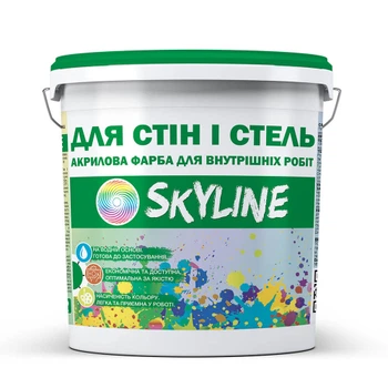 Фарба акрилова Skyline для стін і стель матова біла
