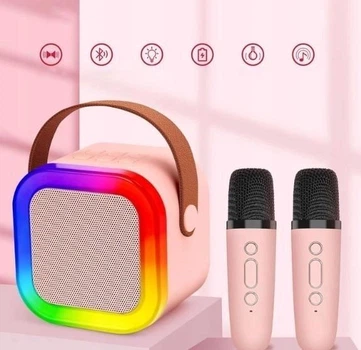 Дитяче караоке з двома мікрофонами K12 зі зміною голосу Bluetooth
