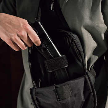 Сумка кобура наплічна | Чоловіча сумка-слінг плечова | Сумка для прихованого XY-463 носіння пістолета KordMart (TL271195ws38374)