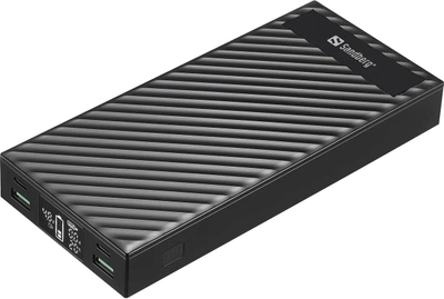 УМБ Sandberg 2 x USB-C PD100W 30000mAh Black (5705730420870)
