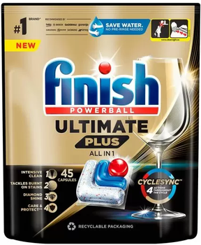 Капсули для посудомийних машин Finish Ultimate Plus fresh 45 шт (5908252010981)
