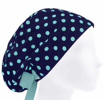 Медична шапочка жіноча HeadwearUniverse універсальна принт Горох шавлієвий