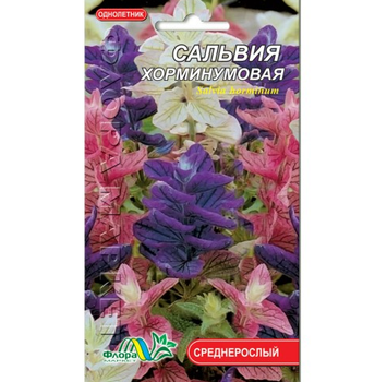 Семена Сальвия хорминумовая разные цвета однолетник среднерослый 0.3 г