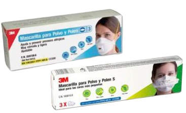 Maski ochronne 3M Small Dust and Pollen Mask 3 szt (8410001126388)