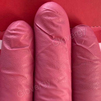 Перчатки нитриловые MediOK Ruby розмір L бордового кольору 100 шт