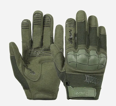 Тактические перчатки Полнопалые M-Pact 3 защитные Mechanix MX-FIT M Green