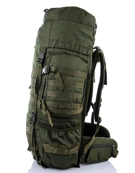 Тактичний каркасний похідний рюкзак Over Earth модель 625 80 літрів Olive