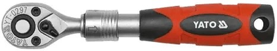 Тріскачка YATO з телескопічною ручкою 72 зубці 1/4" 150-200 мм (6477900)