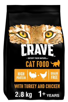 Sucha karma dla kotów Crave z Łososiem i Białą Rybą 2.8 kg (4008429148330)