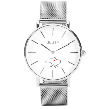 Унисекс часы Besta Love UA Silver