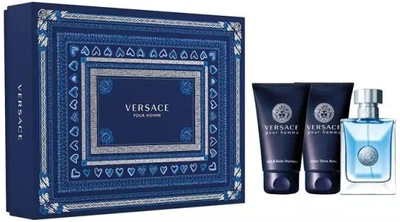 Zestaw męski Versace Pour Homme Woda toaletowa 50 ml + Balsam po goleniu 50 ml + Żel pod prysznic 50 ml (8011003873531)