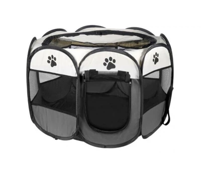 Манеж для щенков, кошки 114*114*58 см серый Pet Joy