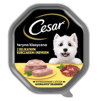 Вологий корм для собак Cesar з ніжною куркою та індичкою 150 г (4008429148477)